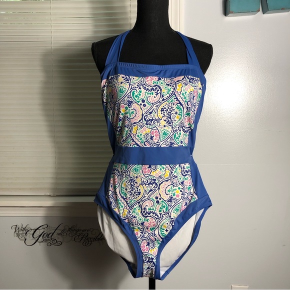 Boden Swim Boden Swim Paisley Halter Style One Piece Poshmark